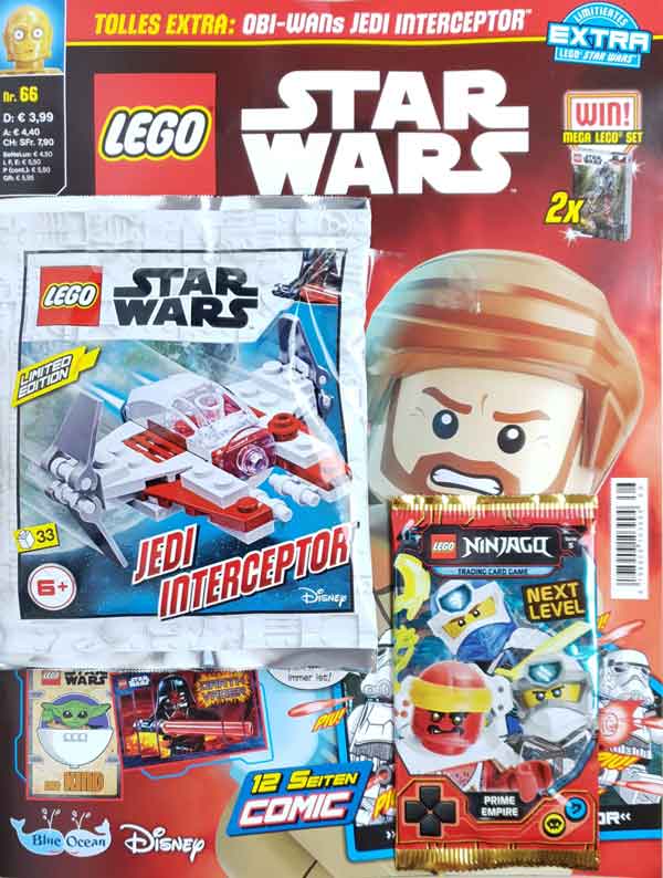 LEGO® Star Wars Magazin Nr. 66 mit Jedi Interceptor von Obi -Wan Kenobi