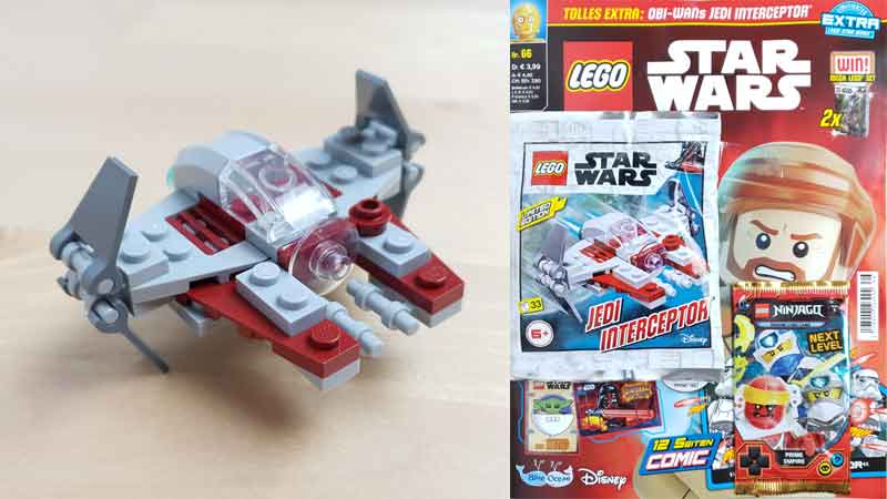 LEGO® Star Wars Magazin Nr. 66 mit Jedi Interceptor von Obi -Wan Kenobi