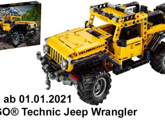LEGO® kündigt neues Technic Modell an: 42122 Jeep® Wrangler "Rubicon"