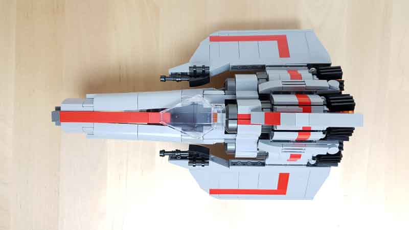 Battlestar Galactica Viper von oben