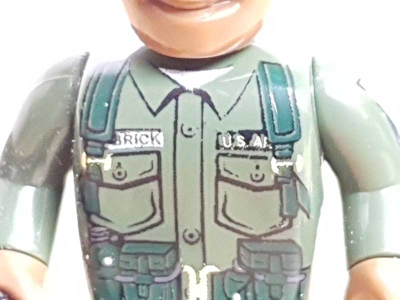 COBI Minifigur Soldat mit Druck