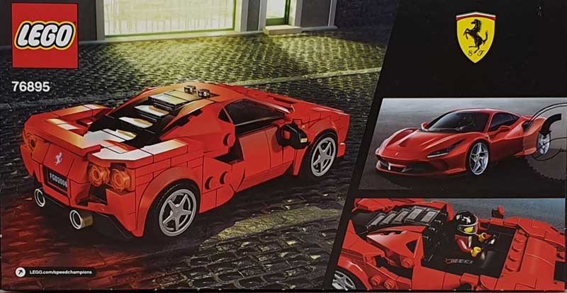 LEGO® Ferrari F8 Tributo Karton von der Rückseite