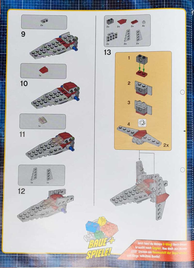 Bauanleitung für den LEGO® V-Wing™