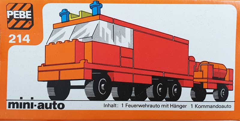 PEBE 214 Feuerwehrauto Karton