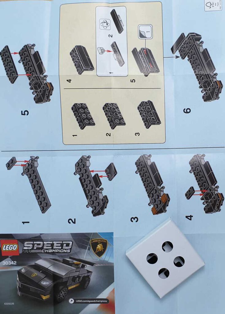 LEGO® Lamborghini Bauanleitung und Sticker