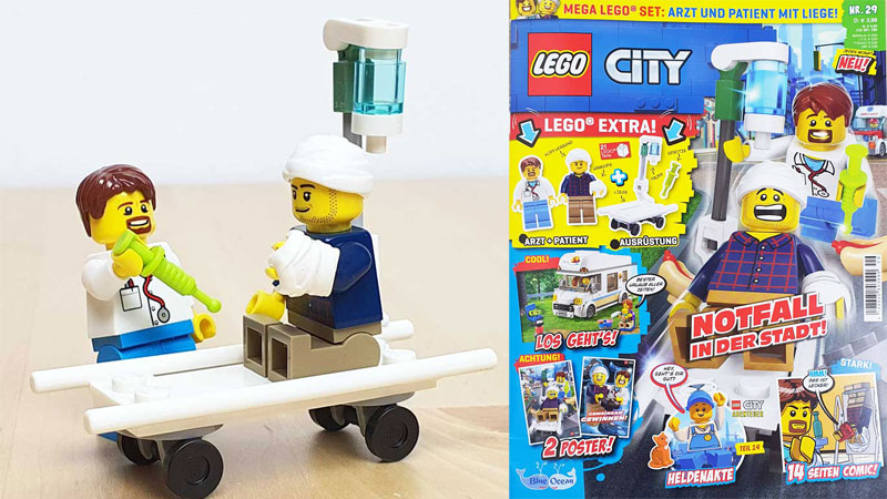 Lego City Magazin 29/21 mit zwei Minifiguren