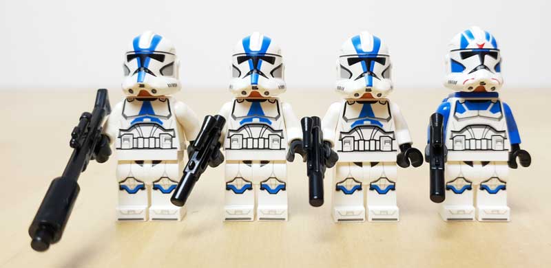 LEGO 75280 Star Wars Clone Troopers der 501. Legion Battle Pack Clone Trooper Minifiguren