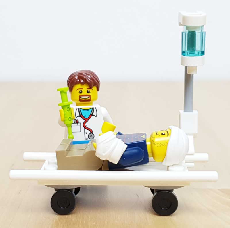 LEGO® CITY Magazin 29/2021 Minifiguren Arzt und Patient