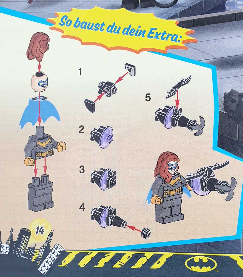 Lego Batgirl Minifigur Bauanleitung