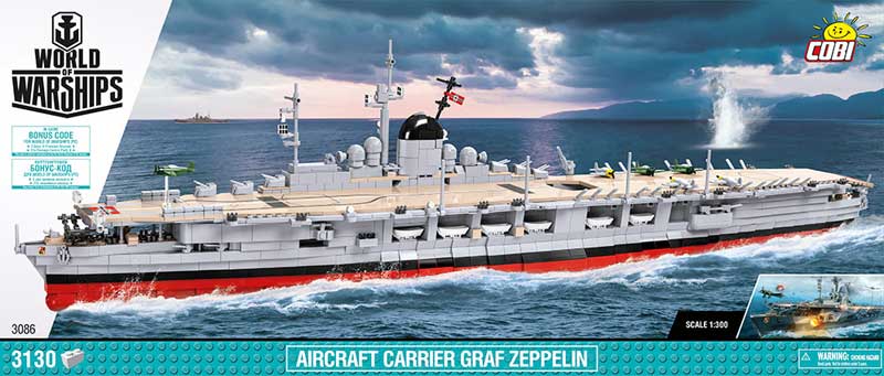 COBI 3086 Graf Zeppelin, alte Version mit WoWs-Lizenz