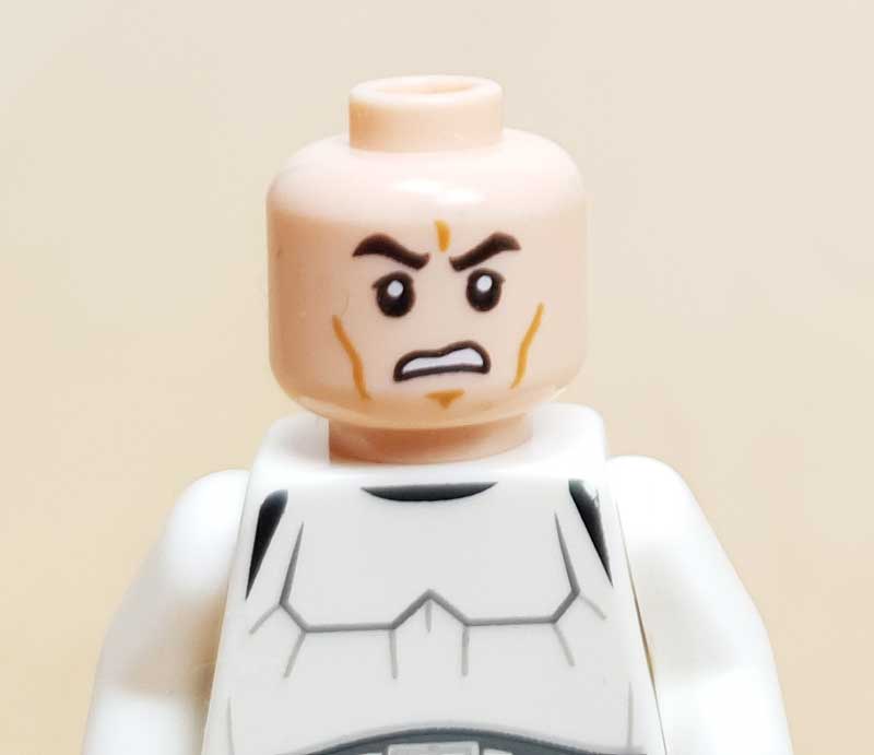 Stormtrooper Minifigur ohne Helm Detail