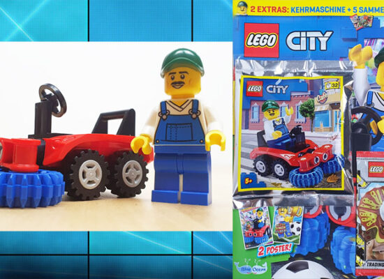 LEGO® City Magazin Nr. 30 /2021 mit Kehrmaschine und Minifigur