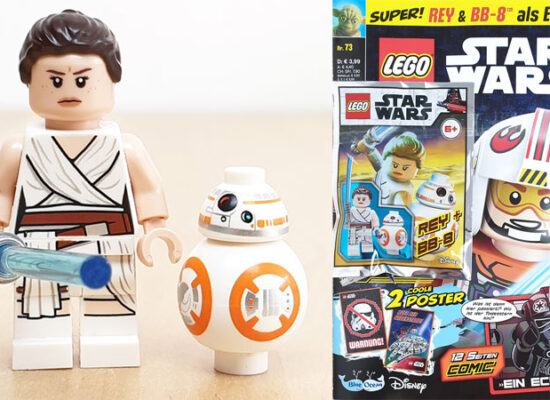 LEGO® Star Wars™ Magazin Nr. 73/2021 mit Rey-Minifigur und BB-8-Figur