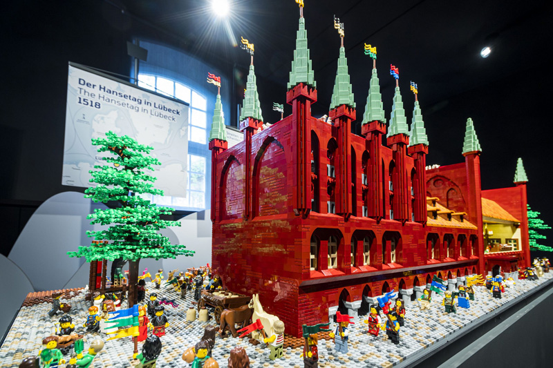 Dauerausstellung „Hanse steinreich – eine LEGO Zeitreise“, im Hansemuseum Lübeck