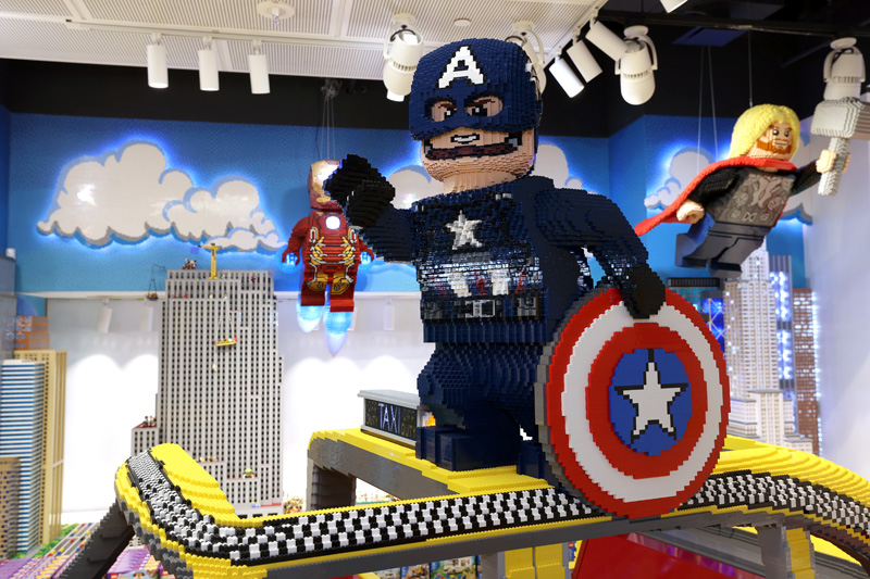 Marvel Superhelden aus Legosteinen