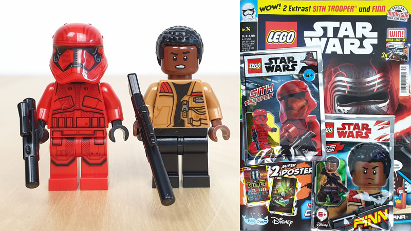 LEGO® Star Wars™ Magazin Nr. 74/2021 mit Sith Trooper und Finn Minifiguren