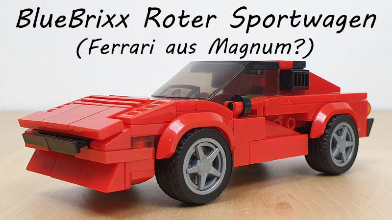 BlueBrixx Roter Sportwagen