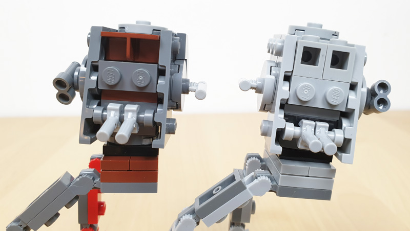 LEGO® AT-ST™ und AT-ST™Raider  im Vergleich