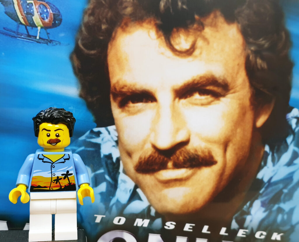 Tom Selleck und seine Custom LEGO-Minifigur