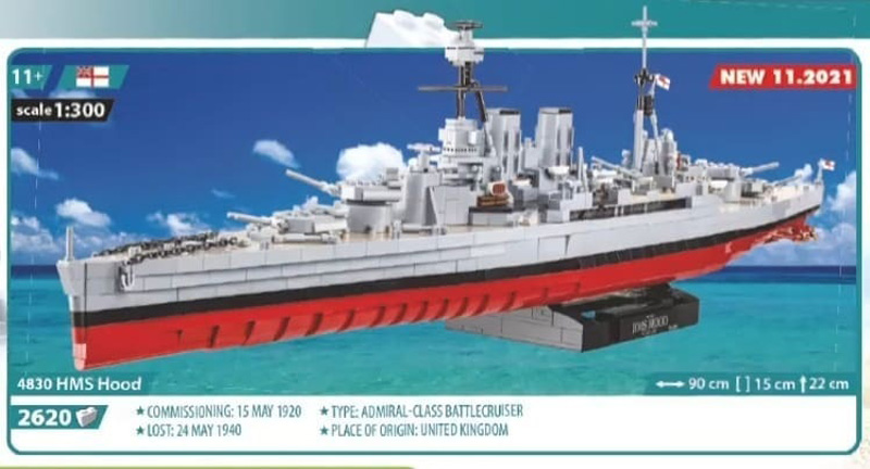 COBI HMS Hood 4830