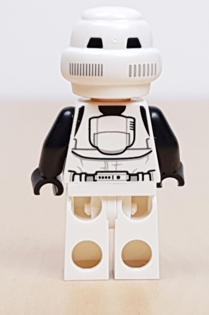 LEGO Star Wars 75307 Adventskalender Türchen 13 Minifigur Scout Trooper Rückseite