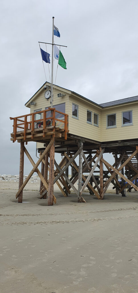 Pfahlbauten in St. Peter Ording