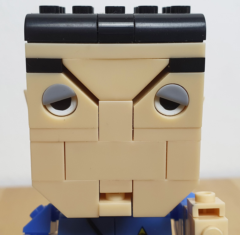 Mega Bloks Kubros Spock Detail Gesicht