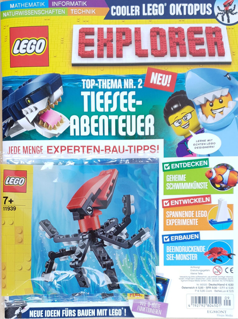 LEGO® Explorer Magazin Nr. 02/2020 mit Oktopus