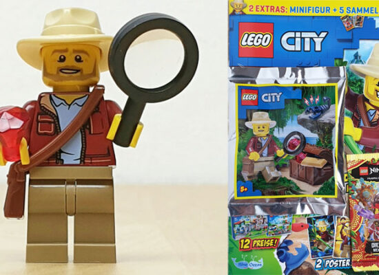 LEGO® City Magazin Nr. 34/2021 mit Abenteurer-Minifigur und Zubehör
