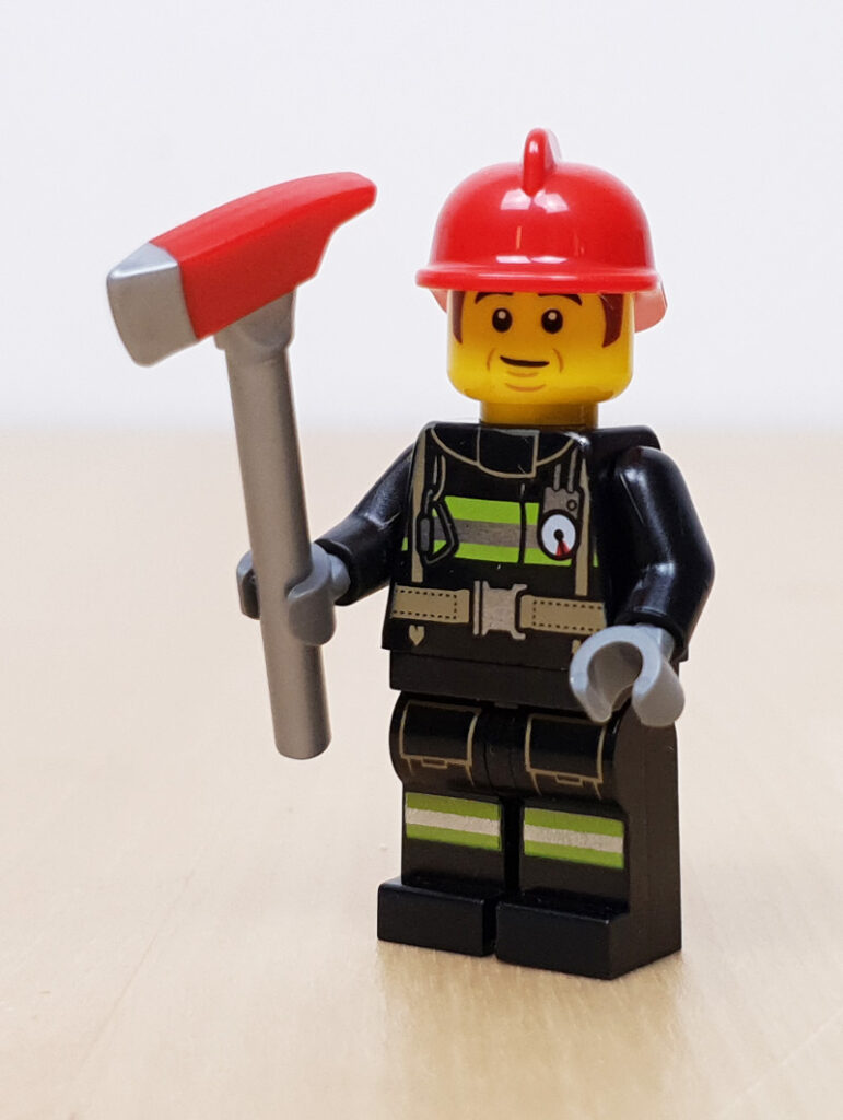 LEGO® City Adventskalender 2021 60303 Türchen 14 Minifigur Feuerwehrmann Bob