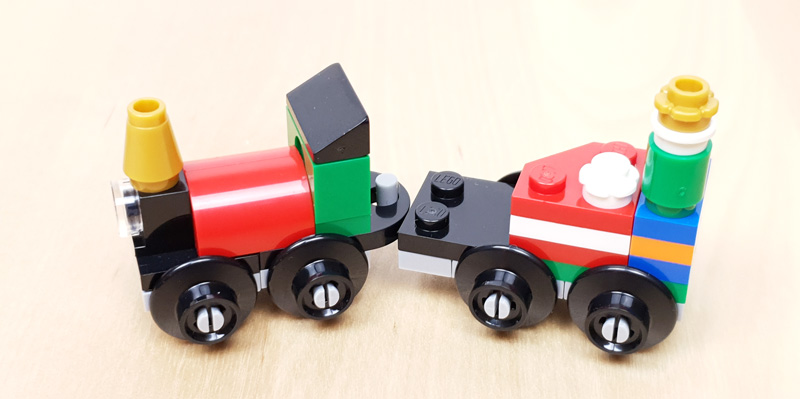 LEGO® City Adventskalender 2021 60303 Türchen 22 und 23, Lok mit Bahnwagen