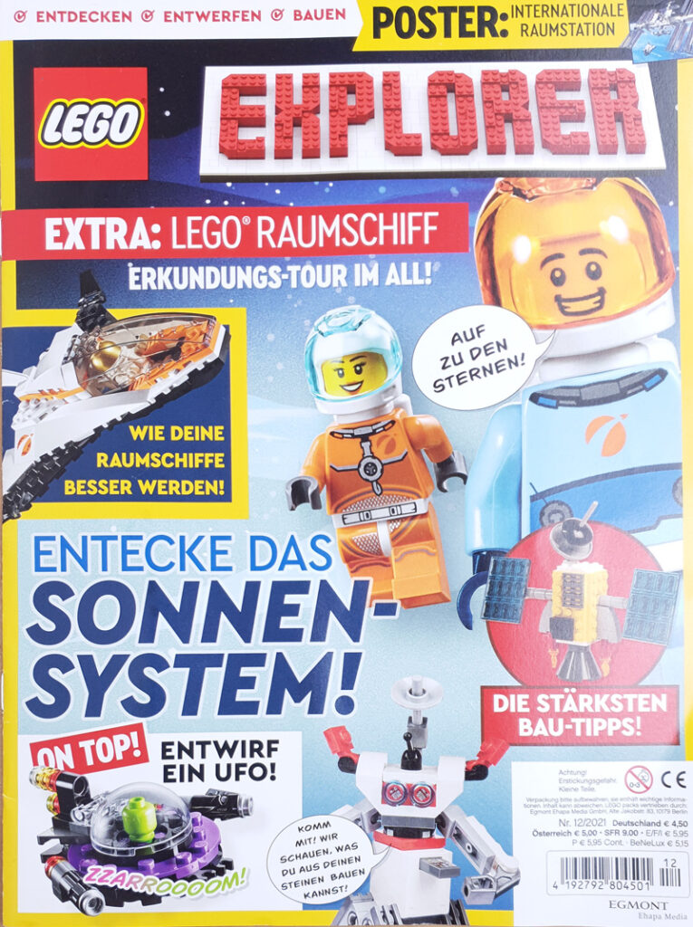 LEGO® Explorer Magazin Nr. 12/2021 mit Alien Raumschiff