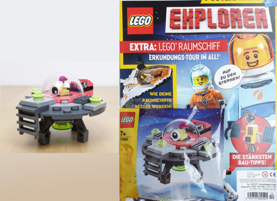 LEGO® Explorer Magazin Nr. 12/2021 mit Alien Raumschiff