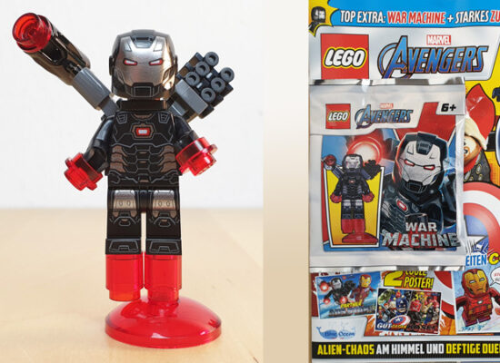LEGO®  Marvel Avengers Magazin Nr. 7/2021 mit War Machine Minifigur