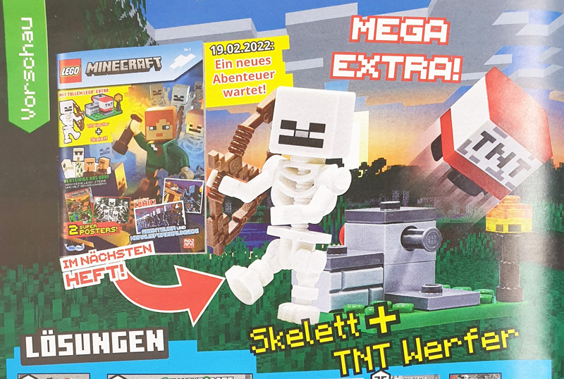 LEGO® Minecraft Magazin - Vorschau auf Ausgabe 2