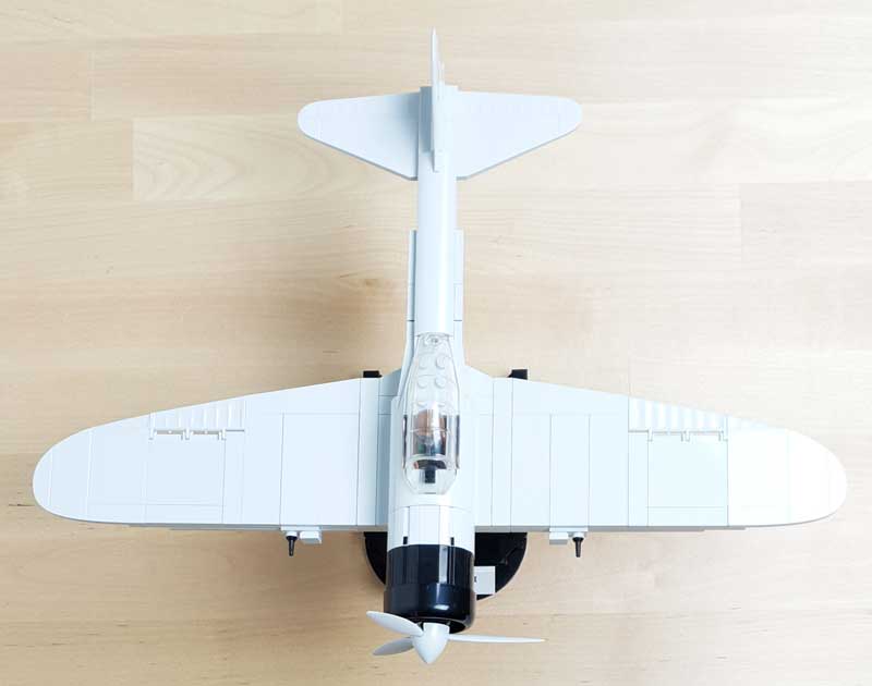 COBI Mitsubishi A6M2 Zero 5515 Draufsicht - ohne Aufkleber