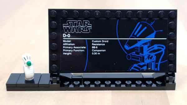 Displayschild für den LEGO D-O 75278