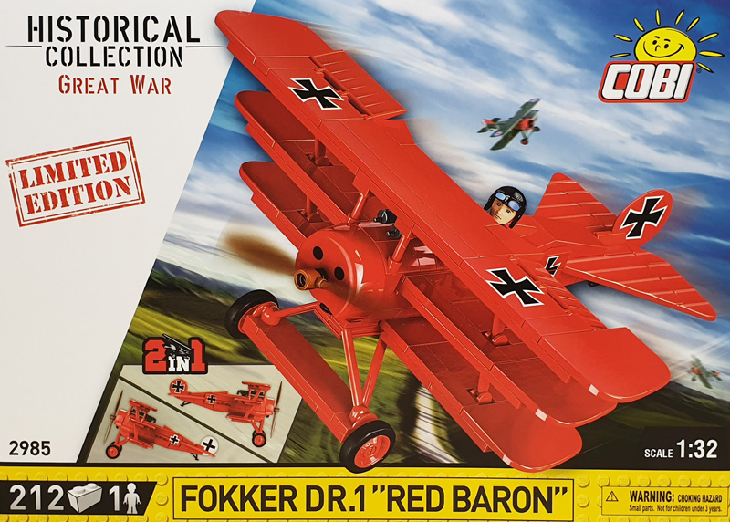 COBI Fokker Roter Baron Limitierte Edtiion 2985