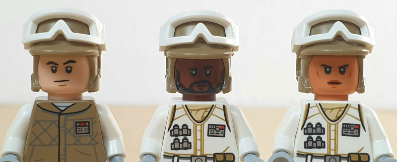 LEGO® Zubehör-Pack Verteidigung von Hoth 40557 Detail der Gesichter mit Helm