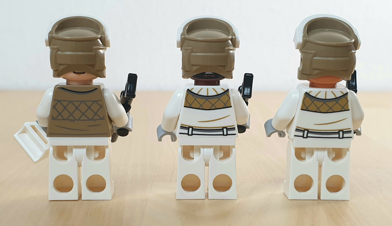 LEGO® Zubehör-Pack Verteidigung von Hoth 40557 Wechselgsichter von hinten zu sehen