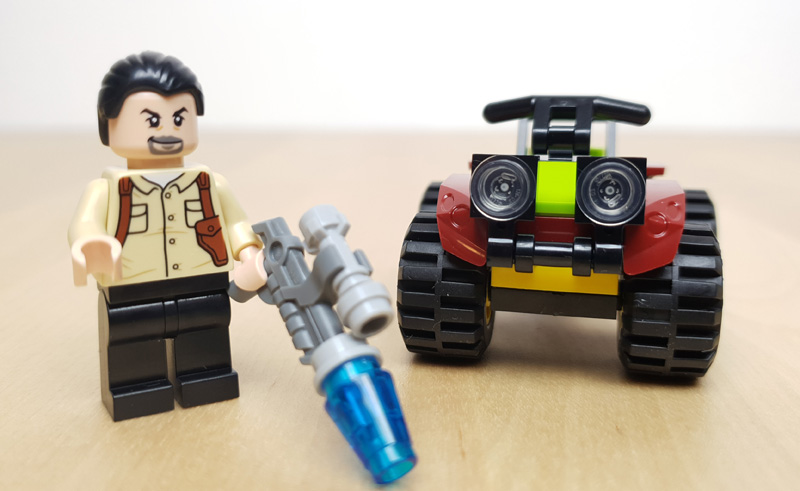 LEGO® Jurassic World™ Magazin Nr. 9 & 10 mit Vic Hoskins Minifigur und Buggy