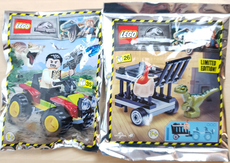 LEGO® Jurassic World™ Magazin Nr. 9 & 10 mit Vic Hoskins Minifigur und Dino-Spielset