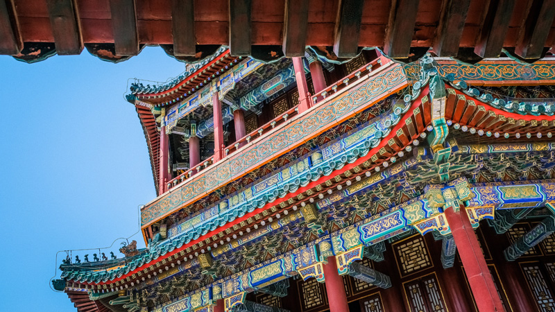 Peking reich verzierter Tempel