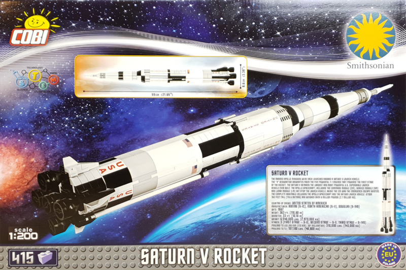 COBI Saturn V Rakete 21080 Box Rückseite