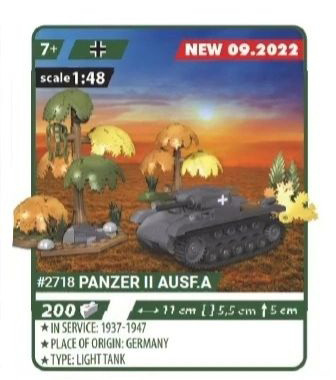 COBI 2718 Panzer II Ausf. A