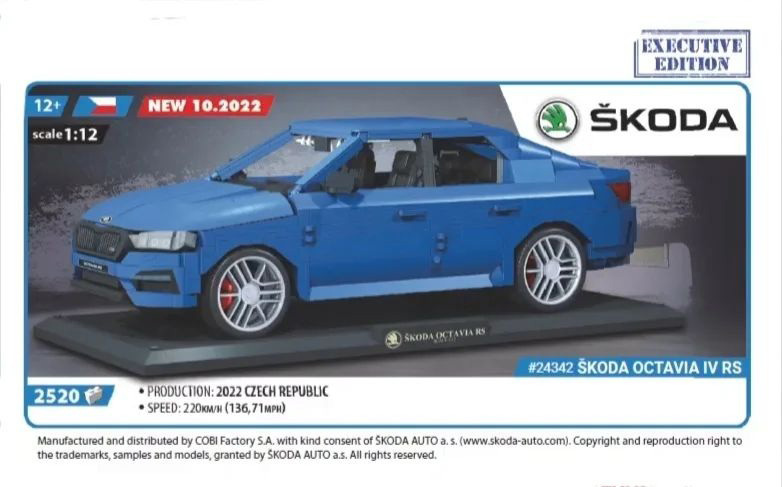 COBI 1:12 Skoda Octavia IV RS 24342