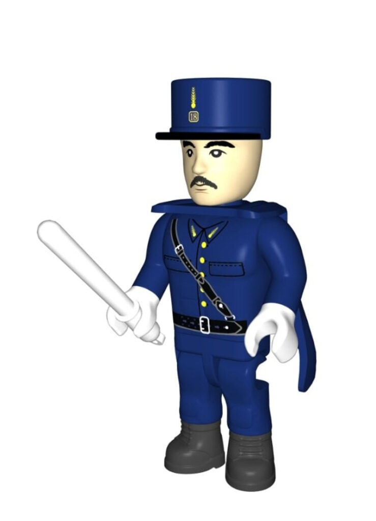 COBI Minifigur Officer Crabtree Allo Allo