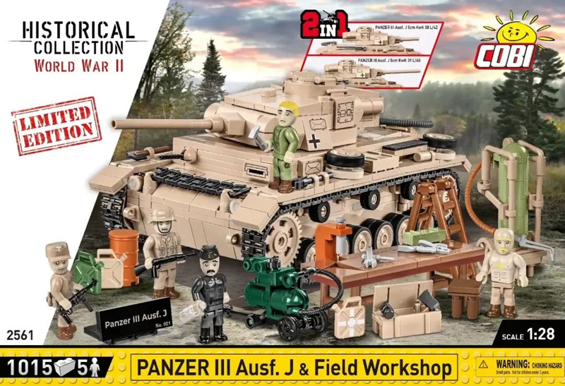 COBI Limited Edition Panzer III Ausf. J & Field Workshop