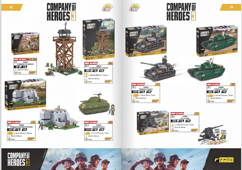 COBI Katalog: Alle Company of Heroes 3 Sets