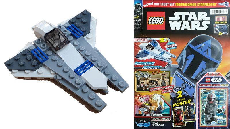 LEGO Star Wars Magazin 87 mit Mandalorian Starfighter